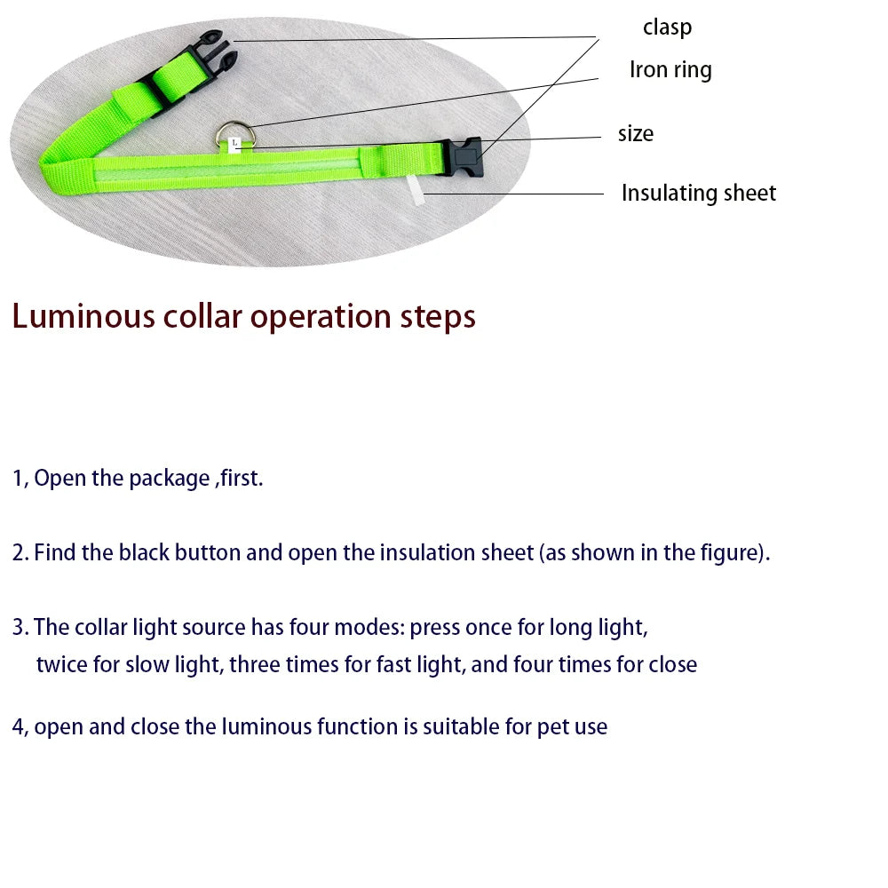 Fido's Plushes™ Glow In the Dark Dog Leash