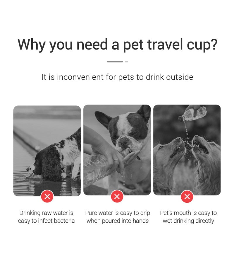 Mypetsupplies™ Portable water bottle