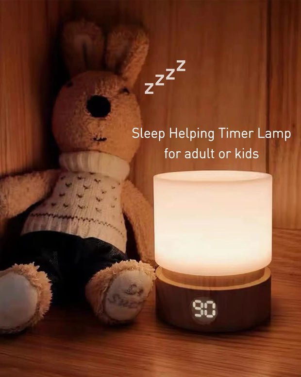 Timer Night Light Dimmable USB Rechargeable Led bedside Breathing nightlight Kids Baby Nursery Adult Sleep Bedromm Desktop Lamp