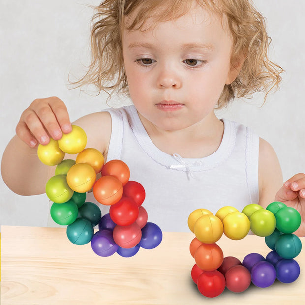Sensory Fidget Toys - 3D Rotating Educational Balls For Stress & Anxietyelief, Creative Learning Activities