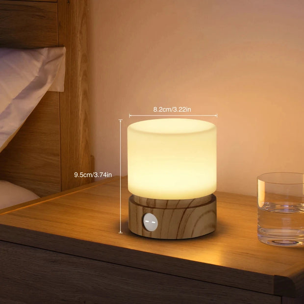 Timer Night Light Dimmable USB Rechargeable Led bedside Breathing nightlight Kids Baby Nursery Adult Sleep Bedromm Desktop Lamp